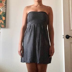 Navy & White Polka Dot dress